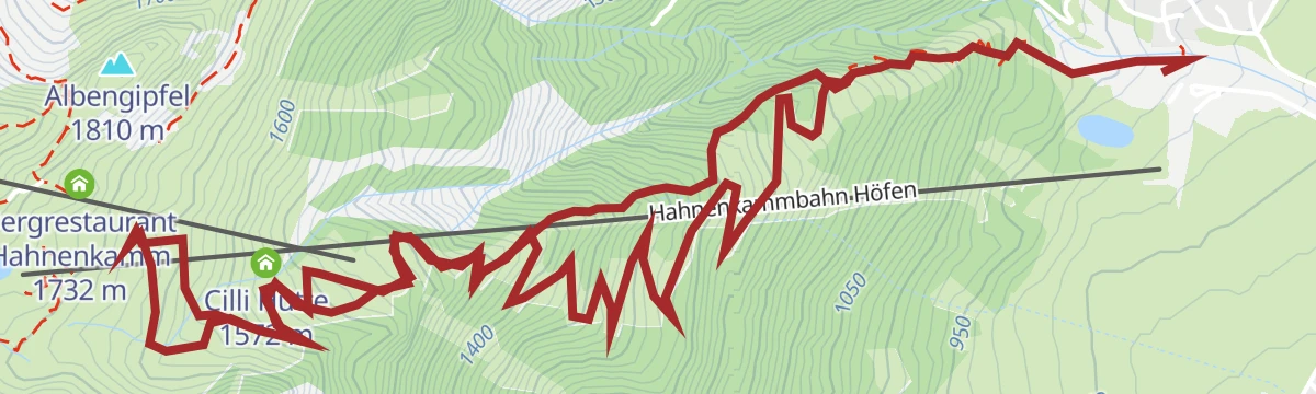 Route map: Wanderung zur Höfener Alm